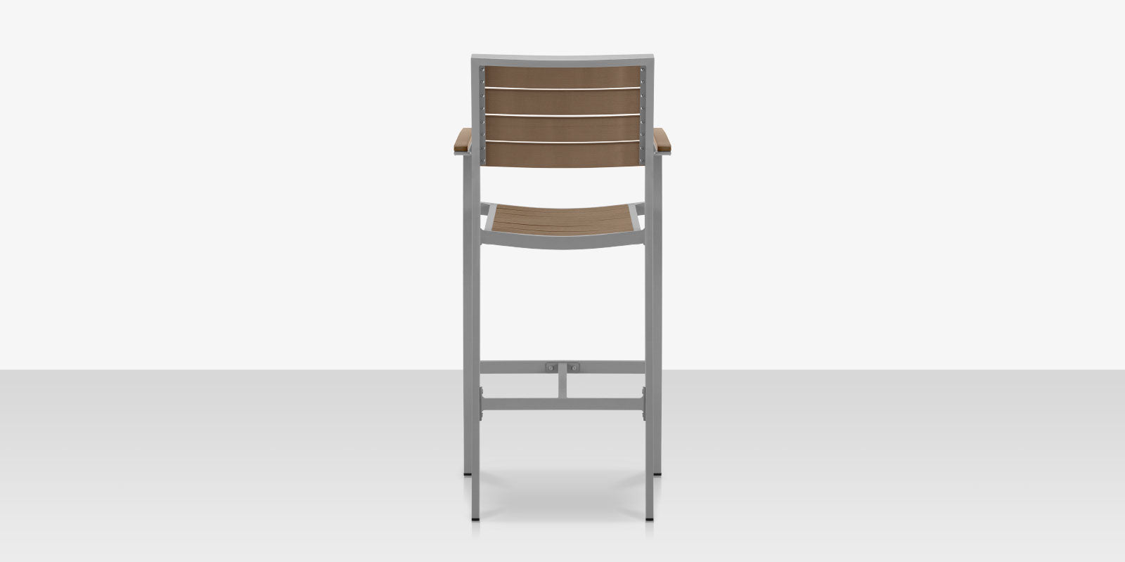 DecoScapes Napa Aluminum Stackable Bar Arm Chair