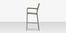 DecoScapes Napa Aluminum Stackable Bar Arm Chair