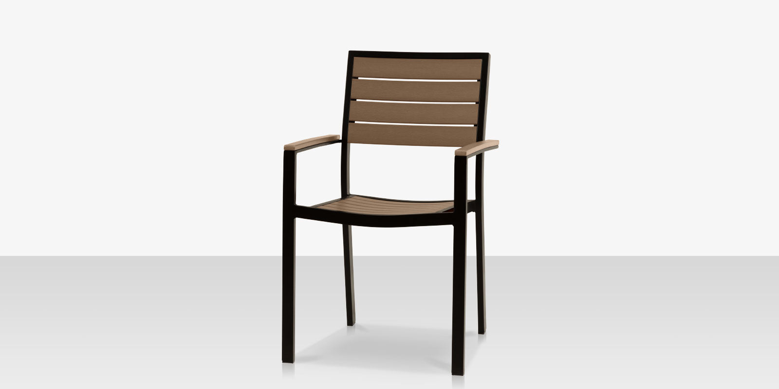DecoScapes Napa Aluminum Stackable Dining Arm Chair