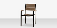 DecoScapes Napa Aluminum Stackable Dining Arm Chair