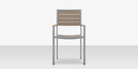 DecoScapes Napa Aluminum Stackable Dining Arm Chair