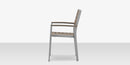 DecoScapes Napa Aluminum Stackable Dining Arm Chair