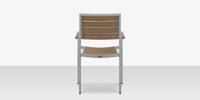 DecoScapes Napa Aluminum Stackable Dining Arm Chair