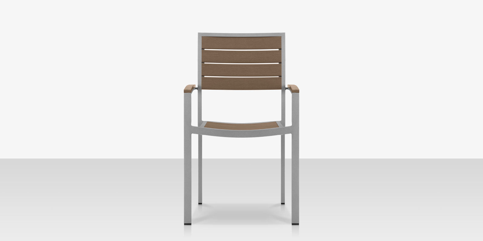 DecoScapes Napa Aluminum Stackable Dining Arm Chair