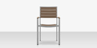 DecoScapes Napa Aluminum Stackable Dining Arm Chair