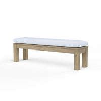 Sunset West Dining Bench in Coastal Teak