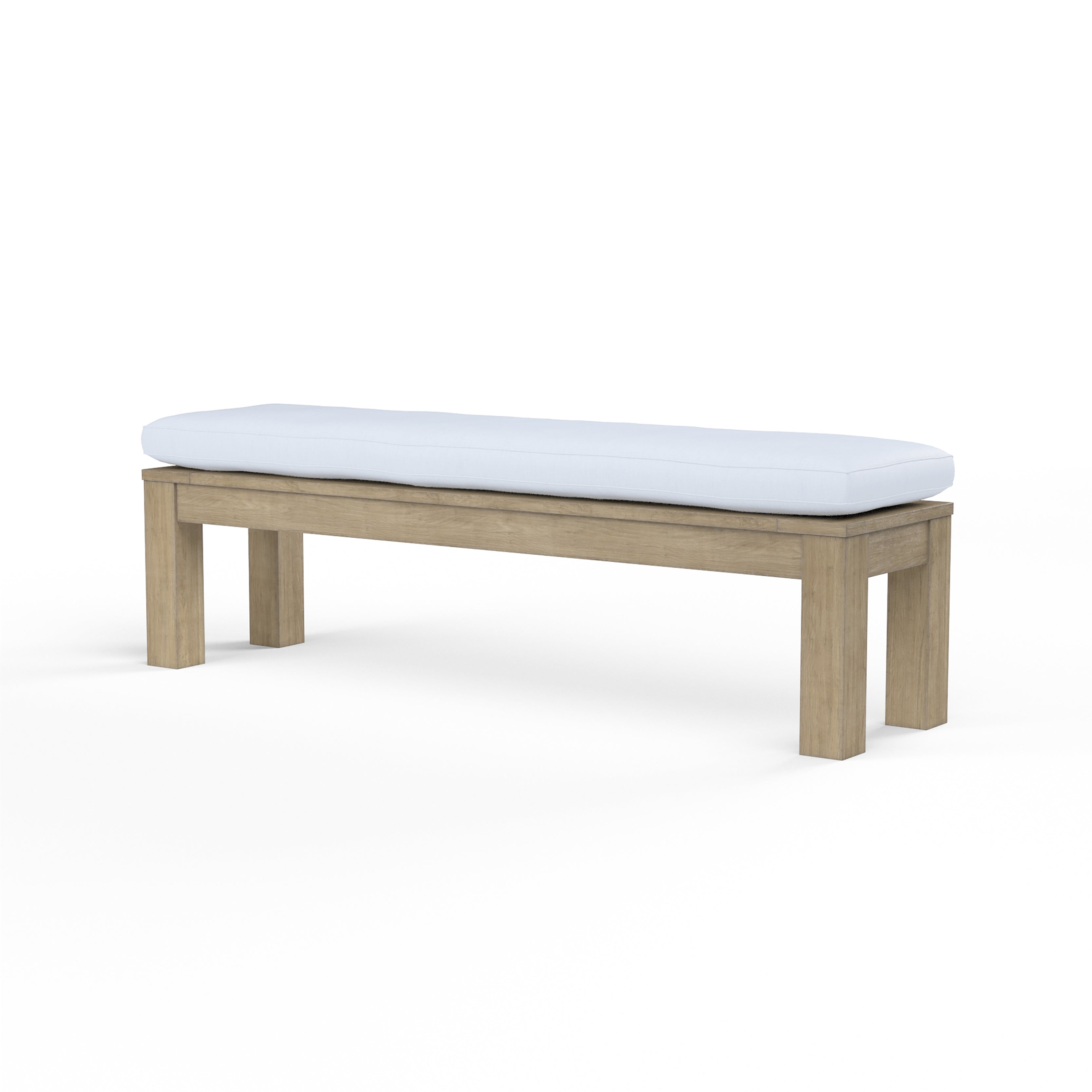 Sunset West Dining Bench in Coastal Teak