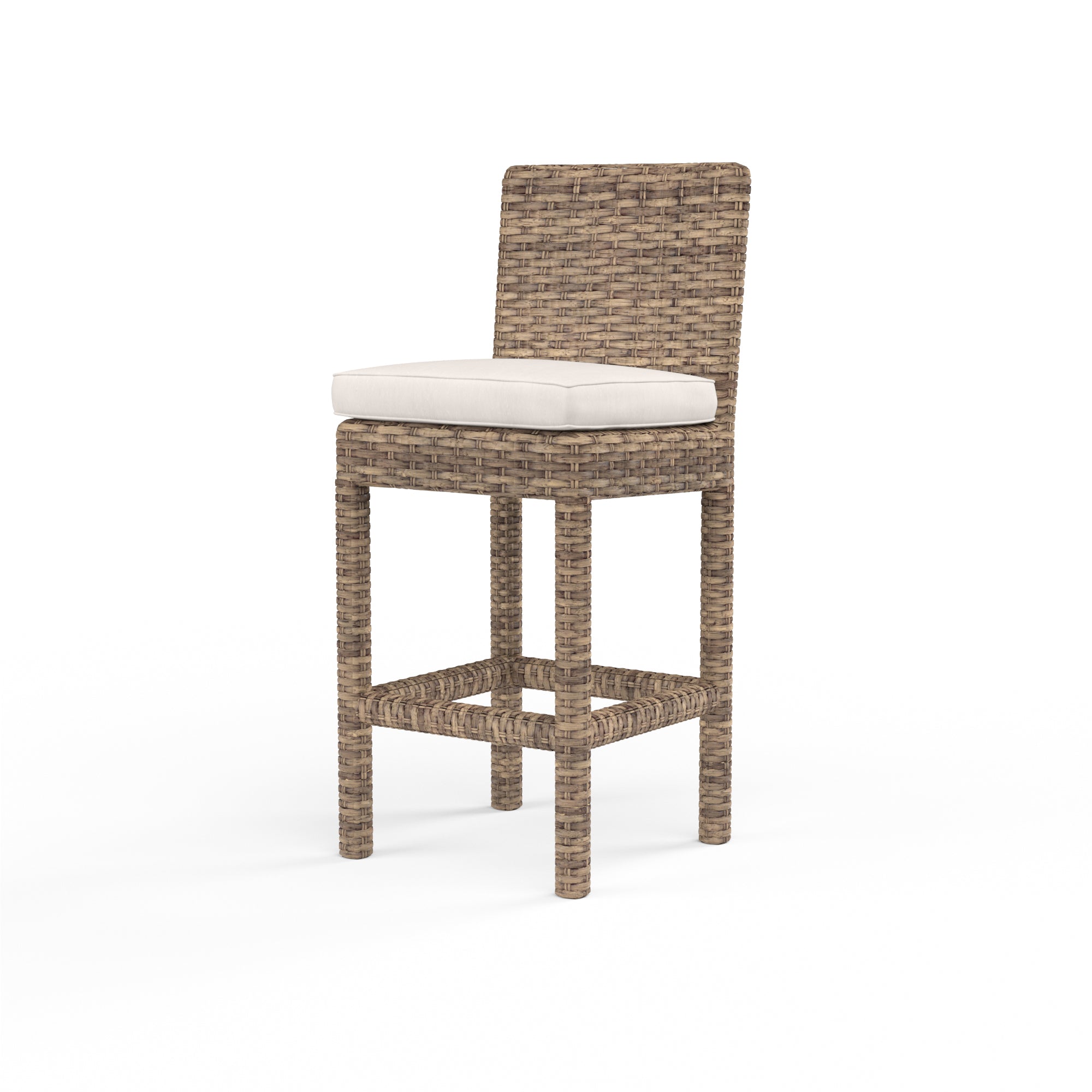 Sunset West Havana Counter Stool in Canvas with Self Welt
