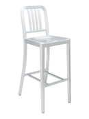 Florida Seating Brushed Aluminum Finish Barstool - NAV-01B
