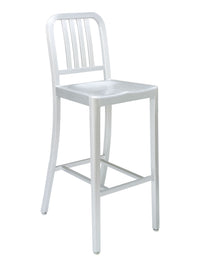 Florida Seating Brushed Aluminum Finish Barstool - NAV-01B