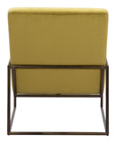 Zuo Modern New York Accent Chair in Olive Green