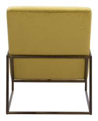 Zuo Modern New York Accent Chair in Olive Green