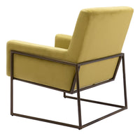 Zuo Modern New York Accent Chair in Olive Green