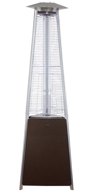 AZ Patio Heaters Commerical Natural Gas Hammered Bronze Glass Tube Heater
