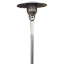 AZ Patio Heaters Outdoor Natural Gas Patio Heater in Hammered Bronze / Stainless Steel