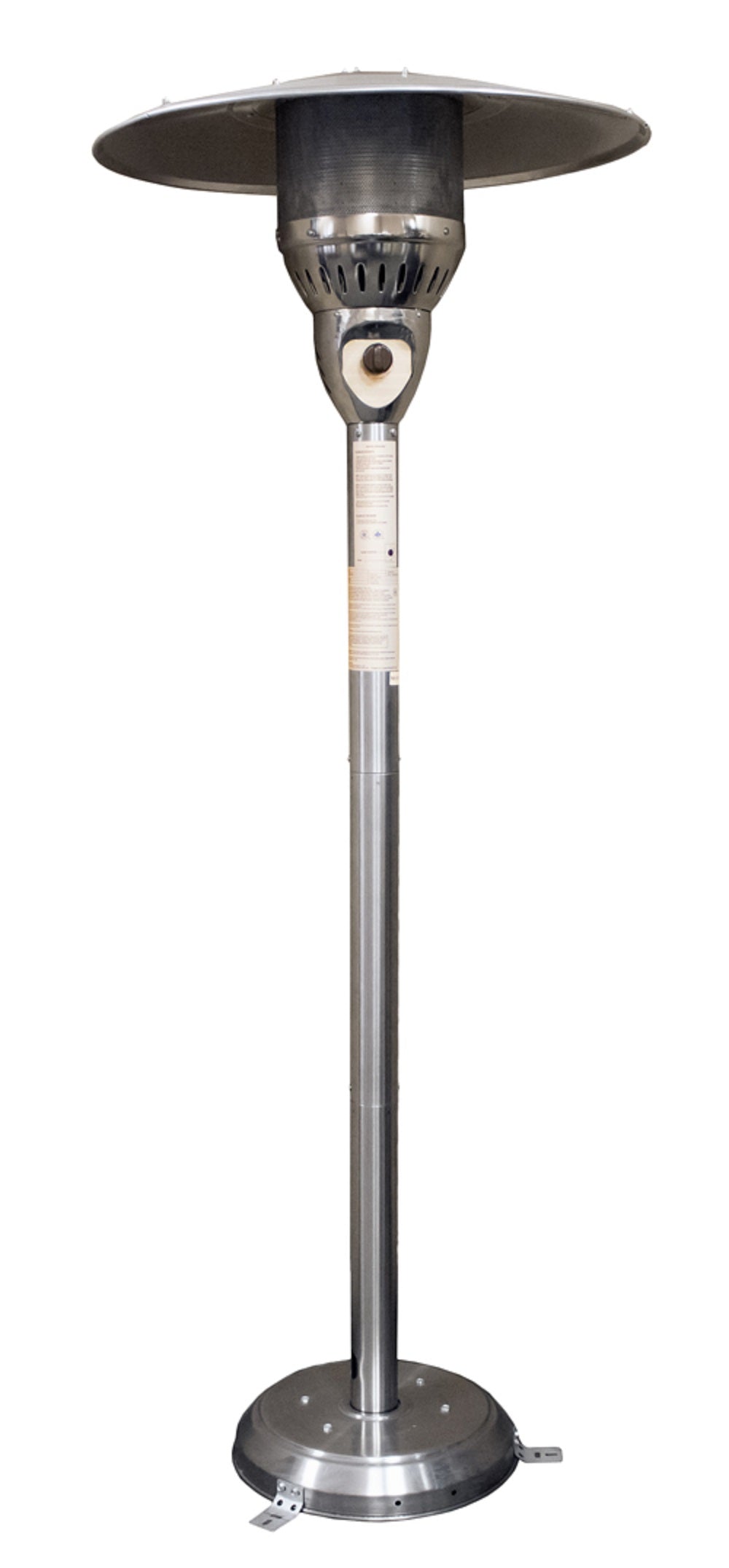 AZ Patio Heaters Outdoor Natural Gas Patio Heater in Hammered Bronze / Stainless Steel
