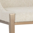 Sunpan Dionne Dining Chair in Monument Oatmeal / Monument Pebble