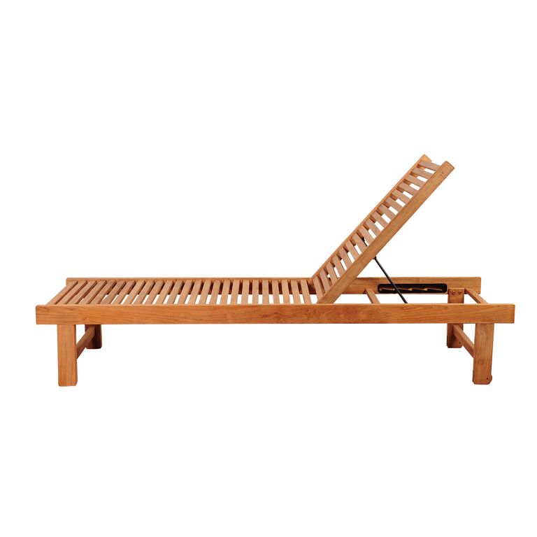 International Home Miami Amazonia Maasdam 2 Piece Teak Patio Lounger Set