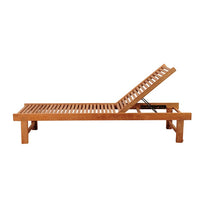 International Home Miami Amazonia Maasdam 2 Piece Teak Patio Lounger Set