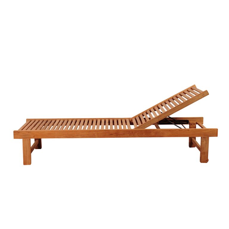 International Home Miami Amazonia Maasdam 2 Piece Teak Patio Lounger Set