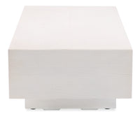 Sunset West GRFC Faux Bois Coffee Table, Bone Finish