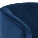 Sunpan Hazel Swivel Lounge Chair in Gold - Belfast Heather Grey / Black Sky / Blush Sky / Burgundy Sky / Deep Green Sky / Navy Blue Sky / Dark-Bronze Gold Sky