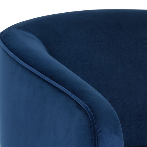 Sunpan Hazel Swivel Lounge Chair in Gold - Belfast Heather Grey / Black Sky / Blush Sky / Burgundy Sky / Deep Green Sky / Navy Blue Sky / Dark-Bronze Gold Sky
