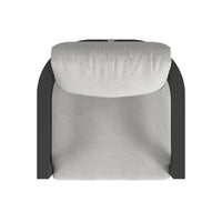 Sunset West Malibu Club Chair in Cast Silver - No Welt
