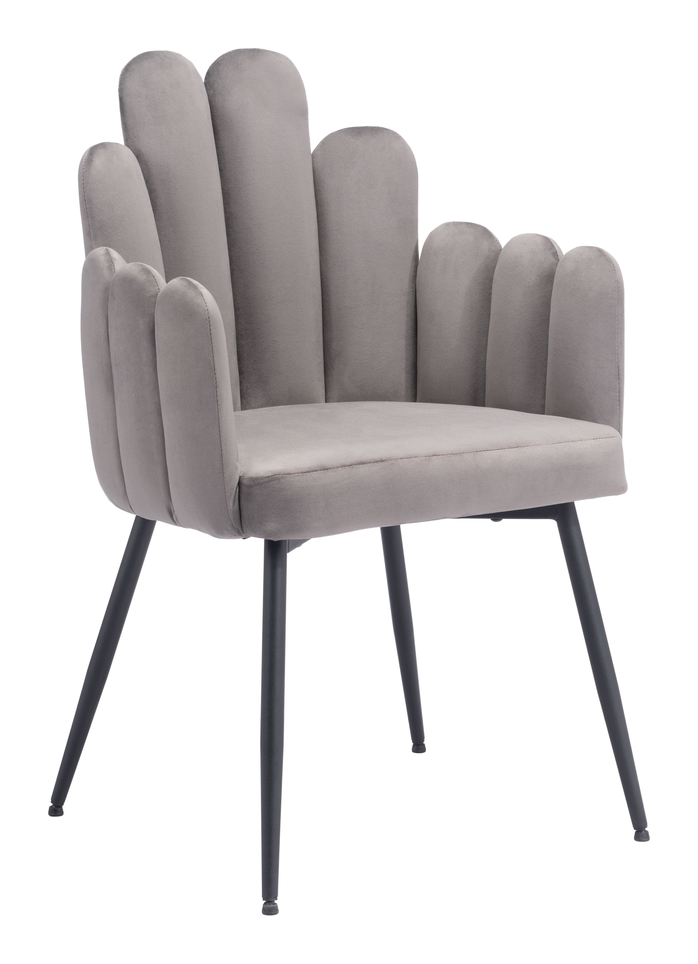 Zuo Modern Noosa Dining Chair in Navy Blue/Gray/Ivory