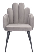 Zuo Modern Noosa Dining Chair in Navy Blue/Gray/Ivory