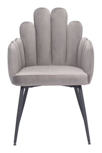 Zuo Modern Noosa Dining Chair in Navy Blue/Gray/Ivory