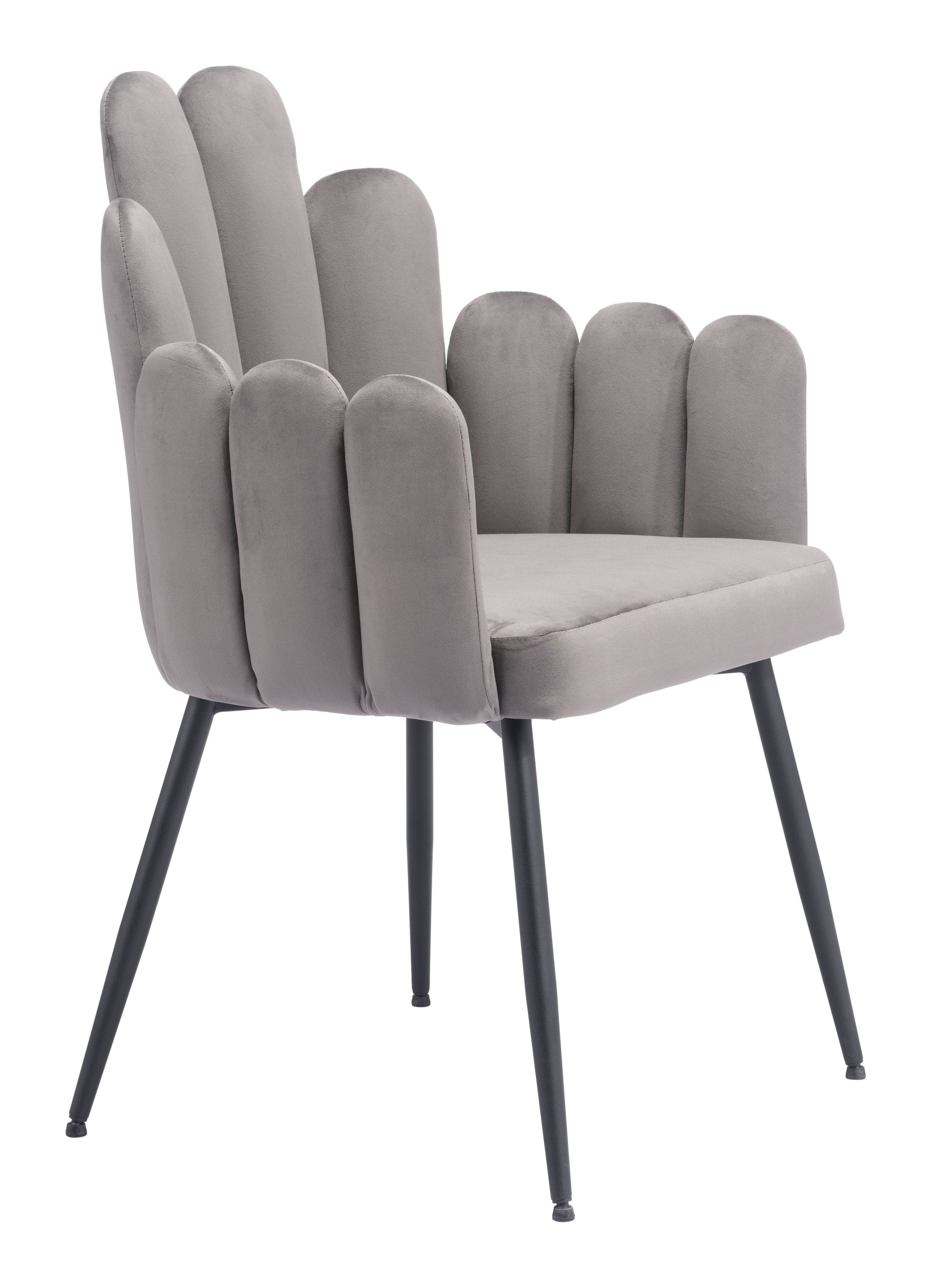 Zuo Modern Noosa Dining Chair in Navy Blue/Gray/Ivory