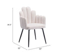 Zuo Modern Noosa Dining Chair in Navy Blue/Gray/Ivory
