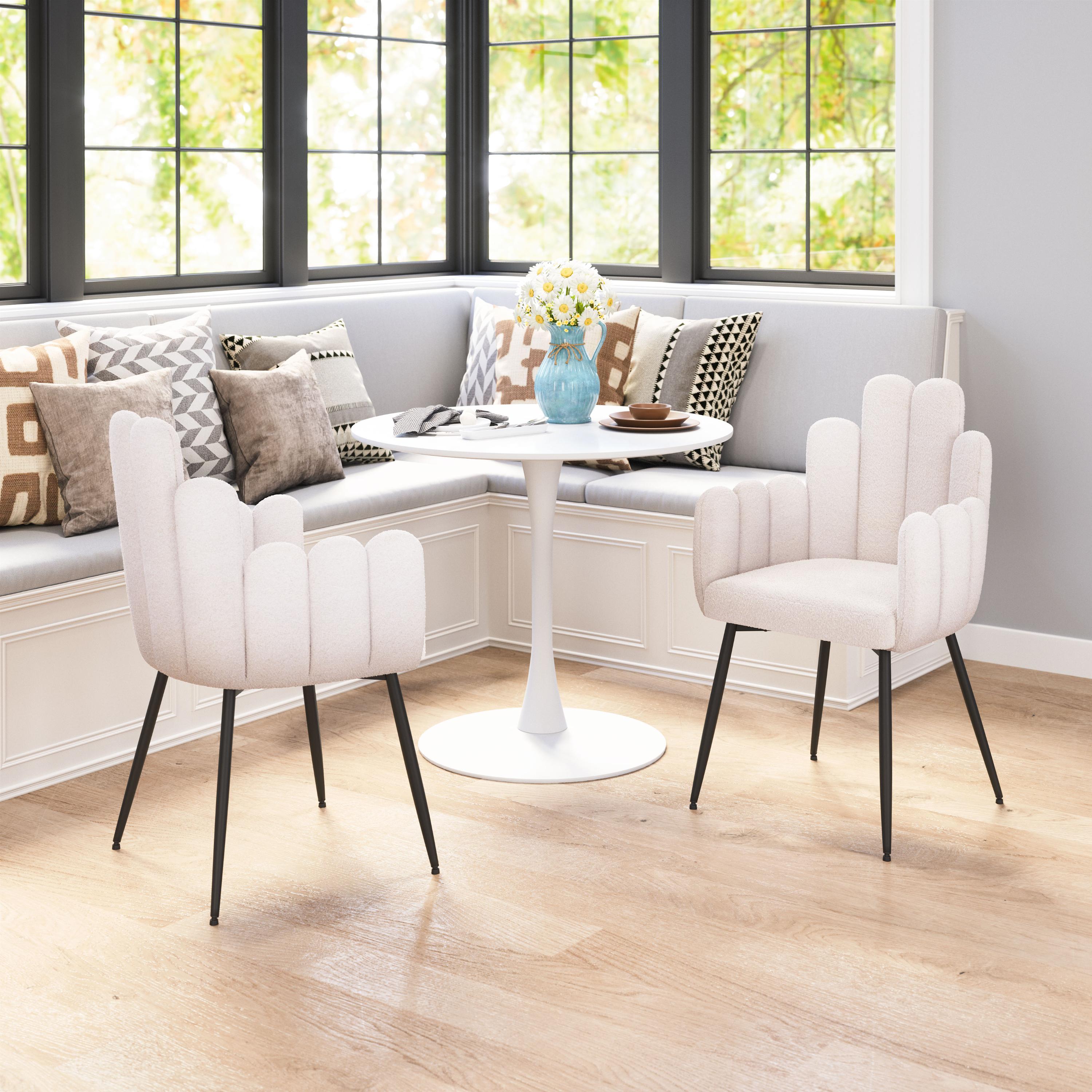 Zuo Modern Noosa Dining Chair in Navy Blue/Gray/Ivory