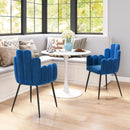 Zuo Modern Noosa Dining Chair in Navy Blue/Gray/Ivory