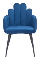 Zuo Modern Noosa Dining Chair in Navy Blue/Gray/Ivory