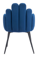 Zuo Modern Noosa Dining Chair in Navy Blue/Gray/Ivory