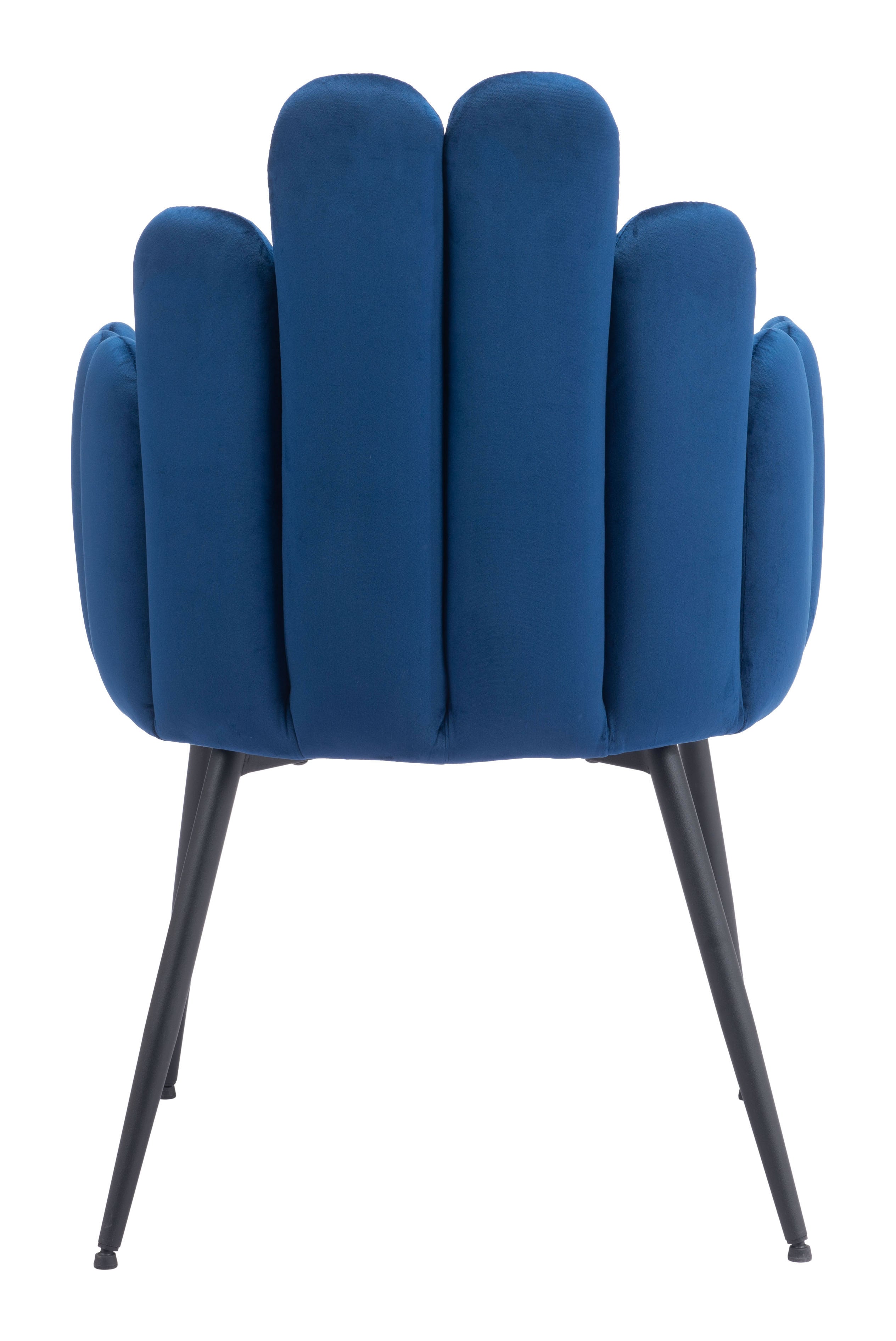 Zuo Modern Noosa Dining Chair in Navy Blue/Gray/Ivory