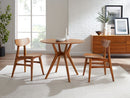 Greenington Sitka 36" Round Dining Table,  Amber / Wheat