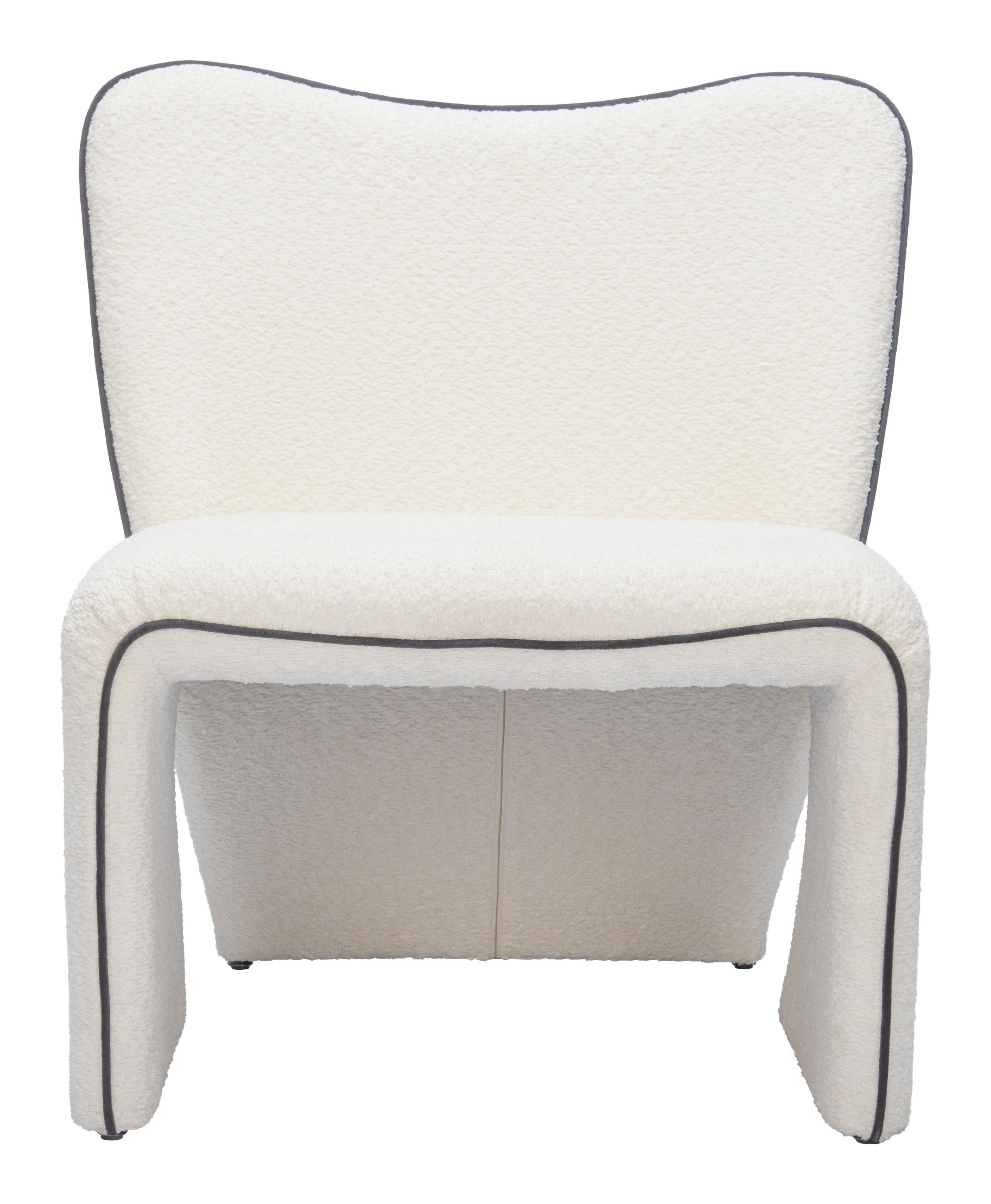 Zuo Modern Novo Accent Chair Ivory