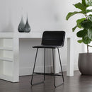Sunpan Jovanah Counter Stool in Aosta Autumn / Aosta Jade / Bravo Black - Set of Two