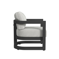Sunset West Malibu Club Chair in Cast Silver - No Welt