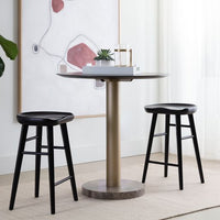 Sunpan Dominic Counter Stool in Black / Walnut / Light Oak