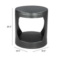 Zuo Modern Nuuk Side Table Black