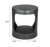 Zuo Modern Nuuk Side Table Black