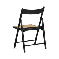 Sunpan Livvy Folding Dining Chair - Black - Set of Two