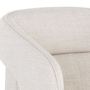 Sunpan Kendrick Wheeled Dining Armchair in Abbington Black / Moto Stucco / Nash Zebra