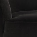 Sunpan Peggy Swivel Lounge Chair Giotto Cabernet / Giotto Shale Grey
