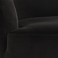 Sunpan Peggy Swivel Lounge Chair Giotto Cabernet / Giotto Shale Grey