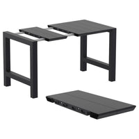 Compamia Vegas Bar Table 39 inch to 55 inch Extendable Table Black, Dark Gray, Taupe, White